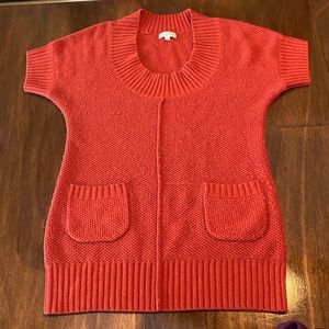 ☘️ Joseph A sweater. Burnt orange color. Knitted short sleeve